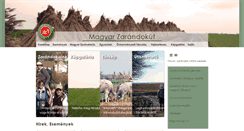 Desktop Screenshot of magyarzarandokut.hu